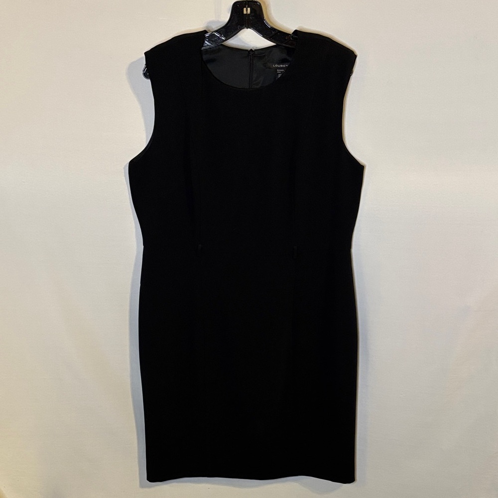 Louben Black Sheath Dress Size 14